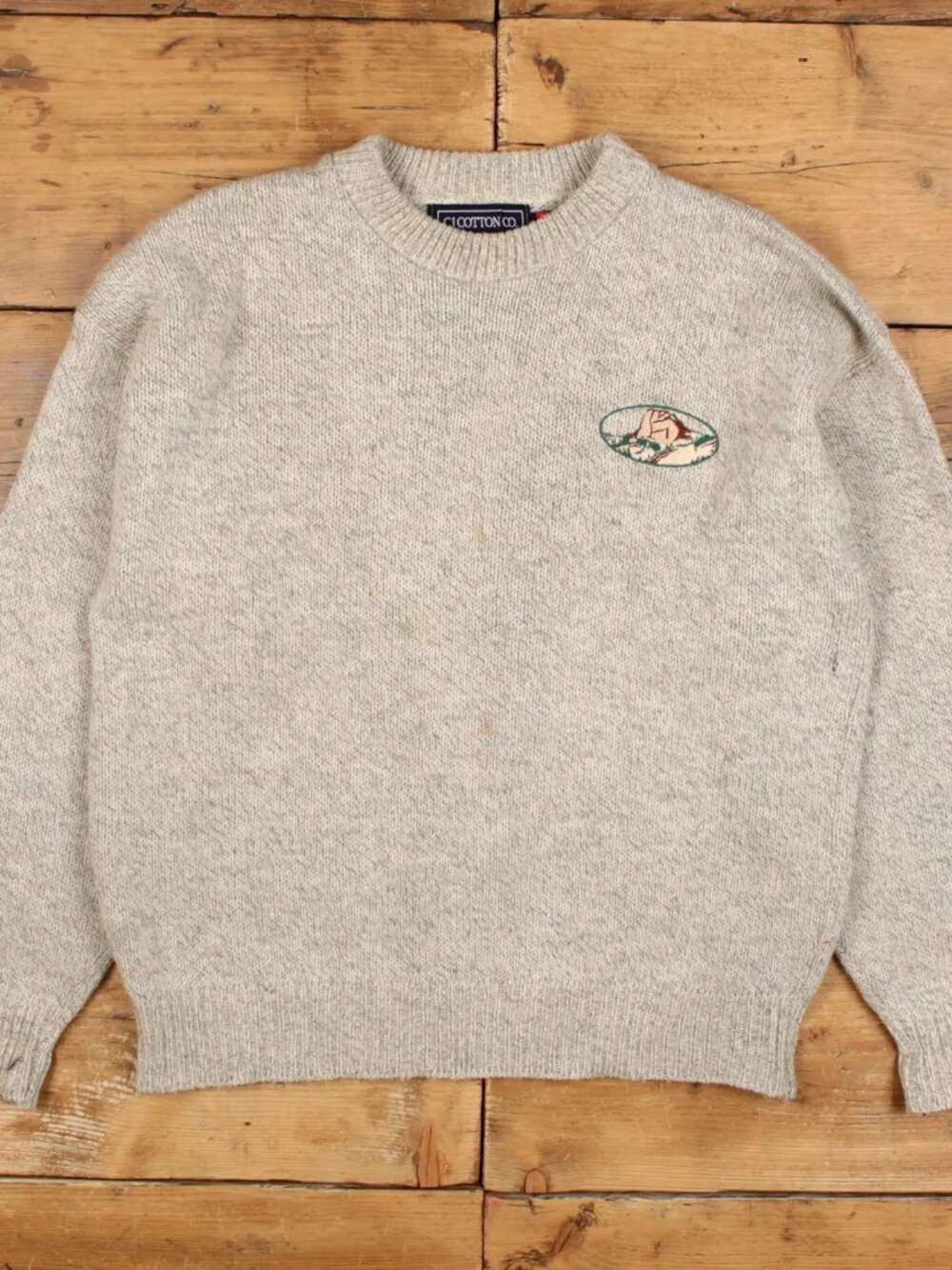 Vintage C.J. Cotton Men’s wool ski sweater Small